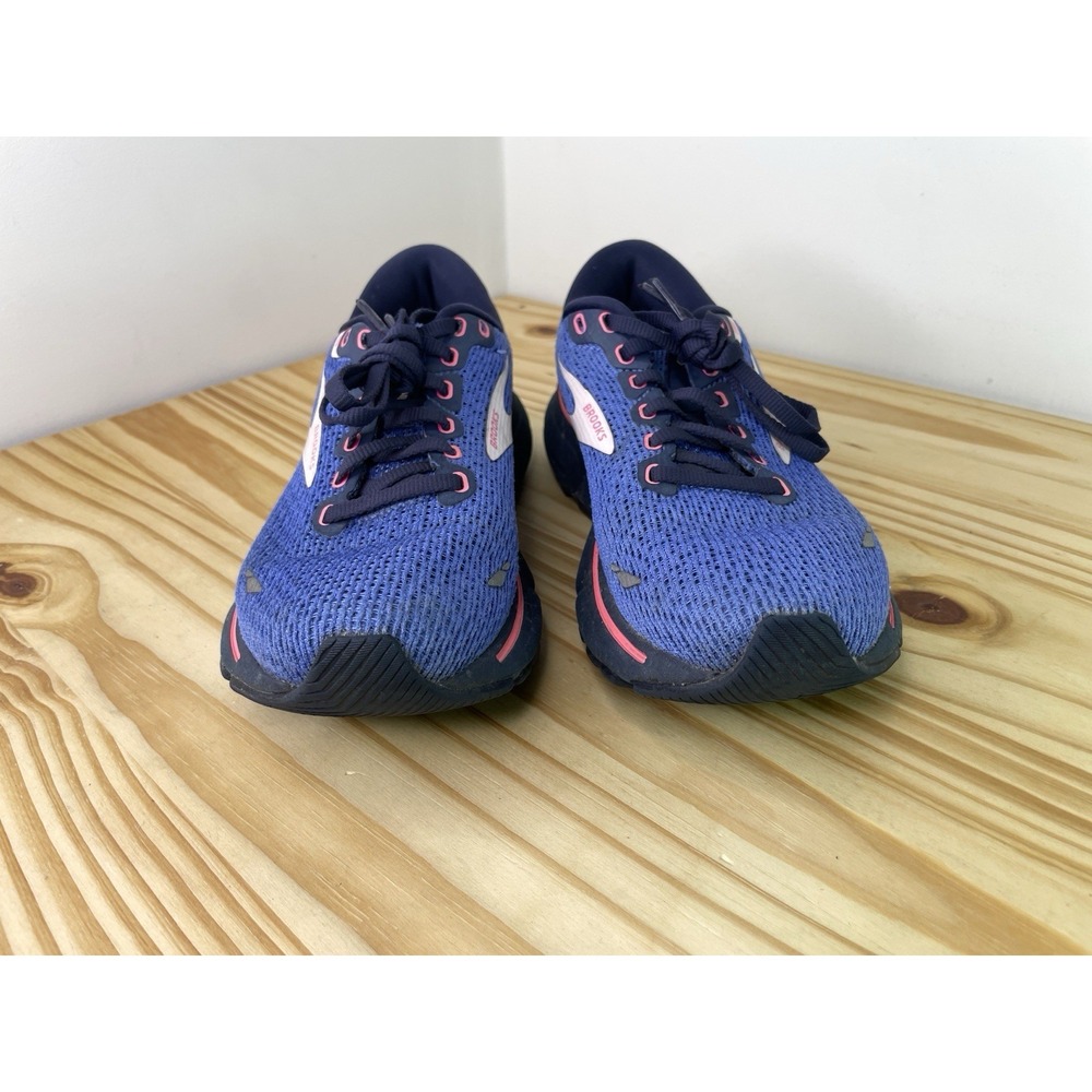 Brooks Ghost 15 1203801B469 Women's 7.5 Running Shoes Blue Peacoat Pink Sneakers - Picture 6 of 14